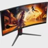AOC Monitor CU34G4 34", WQHD, zakrivljeni, VA, 180Hz, crni